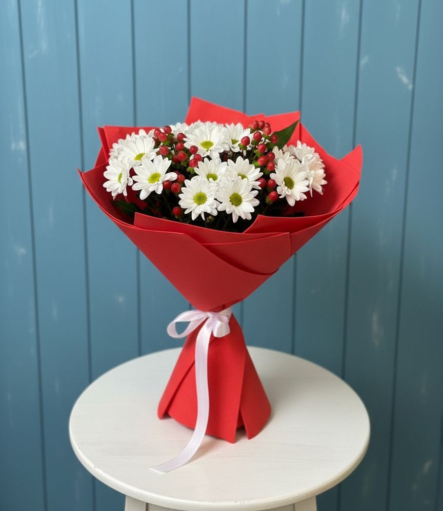 Букет цветов из: Хризантемы в Тарбагатае Республики Бурятия