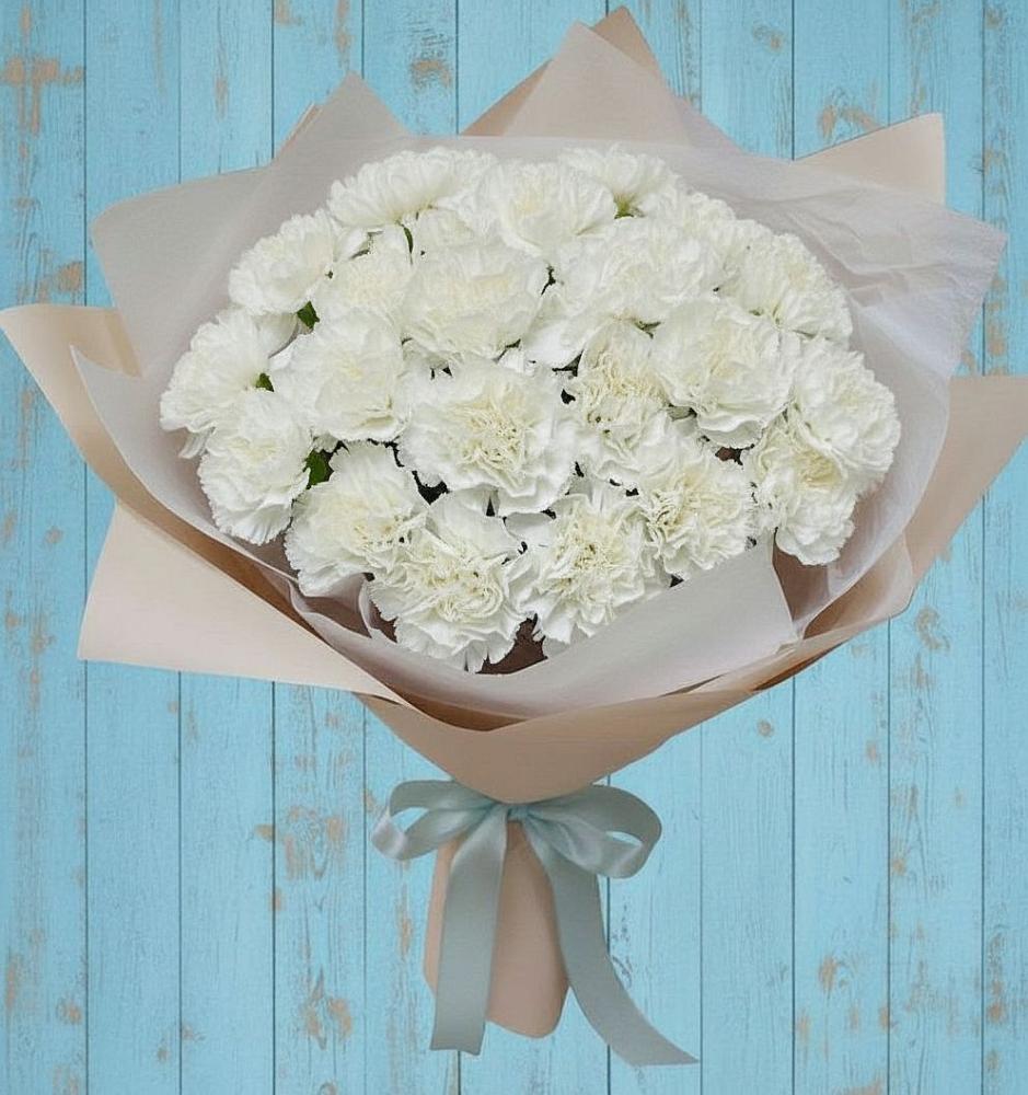 Букет цветов из: Гвоздики в Тарбагатае Республики Бурятия