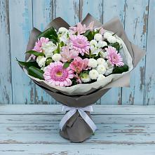 Букет цветов из:  Герберы, Альстромерии и Хризантемы #REPLACE_PRED# Тарбагатае Республики Бурятия