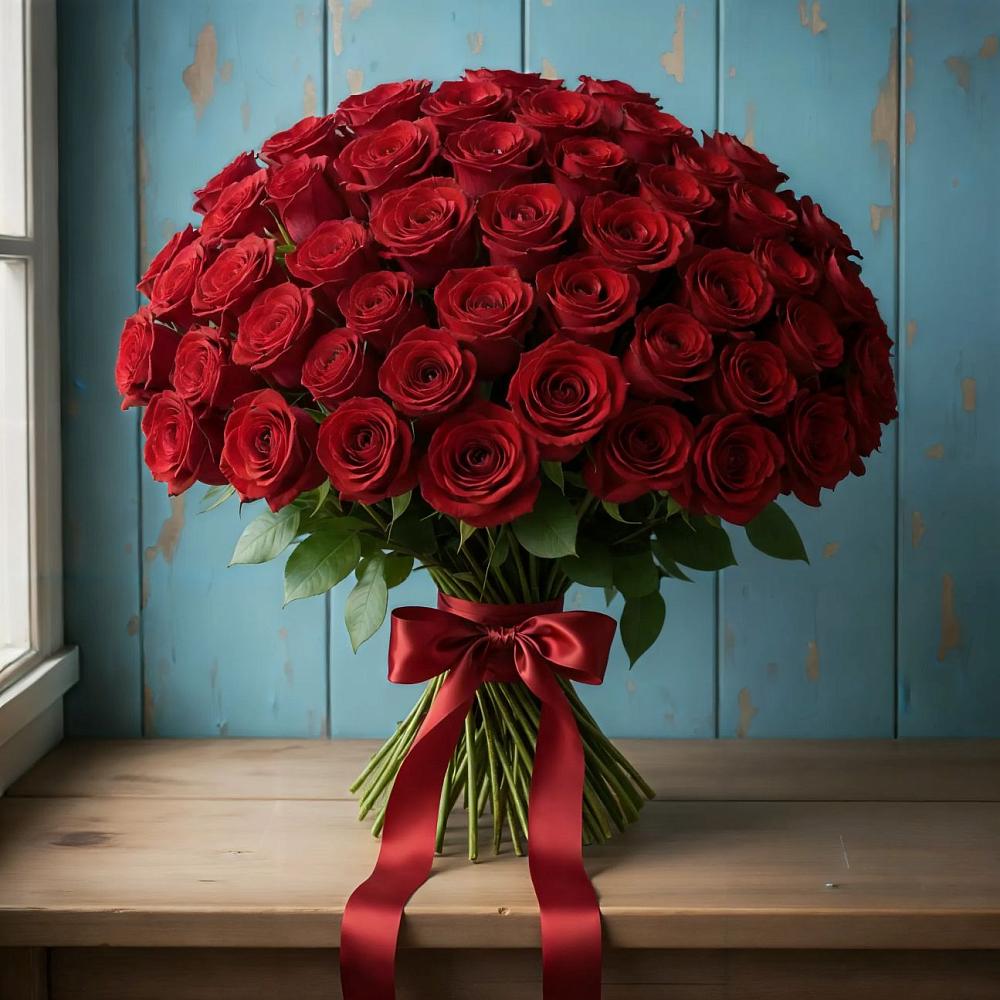 Букет Красные розы Блэк Меджик в Тарбагатае Республики Бурятия