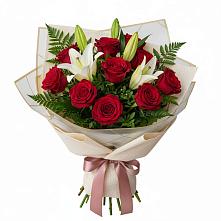 Букет цветов из:  Лилии и Розы #REPLACE_PRED# Тарбагатае Республики Бурятия