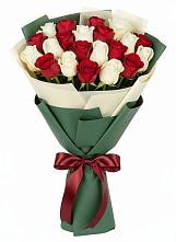 Букет Микс из красных и белых роз #REPLACE_PRED# Тарбагатае Республики Бурятия
