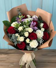 Букет цветов из:  Розы и Альстромерии в Тарбагатае Республики Бурятия