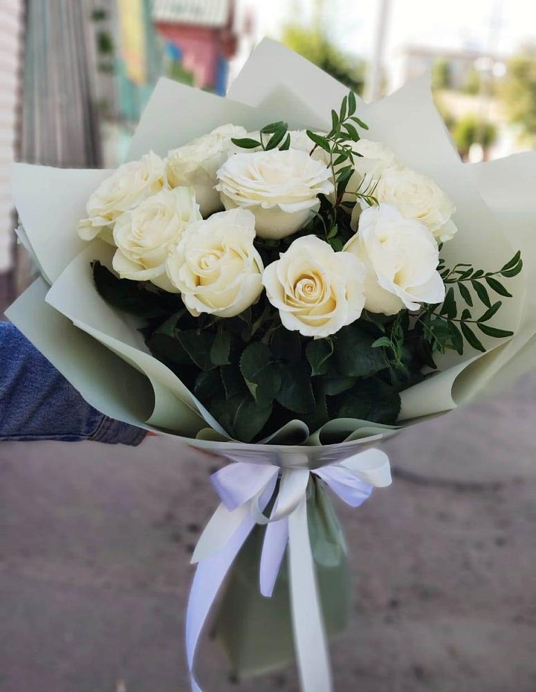 Букет Белые розы Проуд в Тарбагатае Республики Бурятия