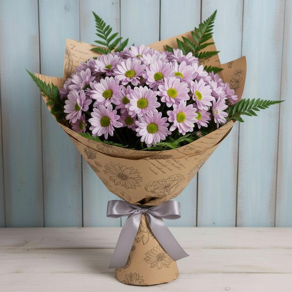 Букет цветов из: Хризантемы в Тарбагатае Республики Бурятия