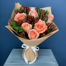 Букет цветов из:  Розы и Альстромерии в Тарбагатае Республики Бурятия