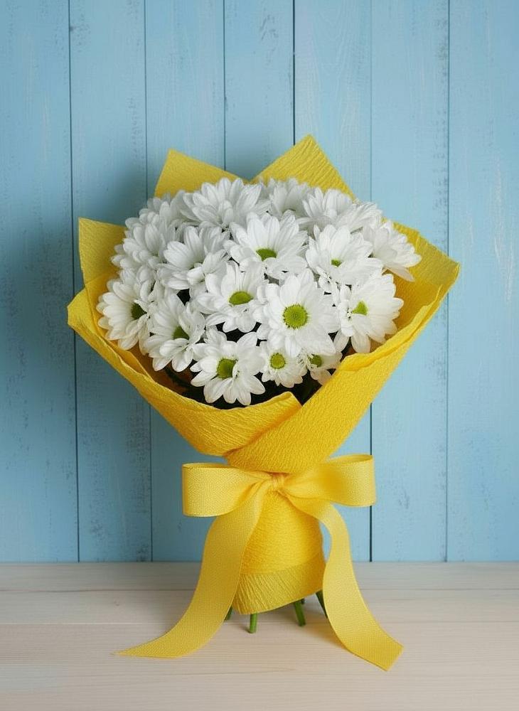 Букет цветов из: Хризантемы в Тарбагатае Республики Бурятия