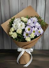 Букет цветов из:  Хризантемы и Розы #REPLACE_PRED# Тарбагатае Республики Бурятия