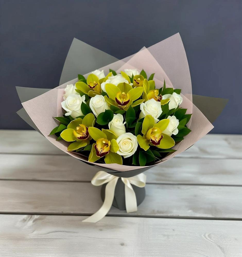 Букет цветов из: Орхидеи и Розы в Тарбагатае Республики Бурятия