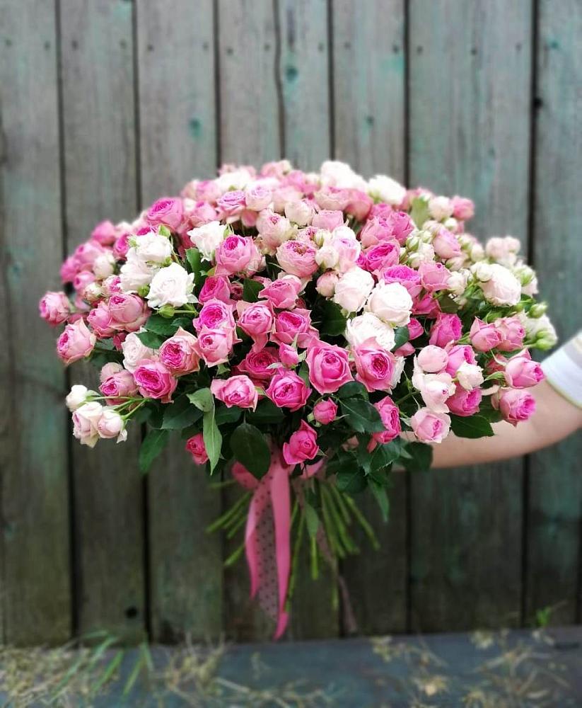 Букет Розовые кустовые розы Натали и Лав Лидия в Тарбагатае Республики Бурятия