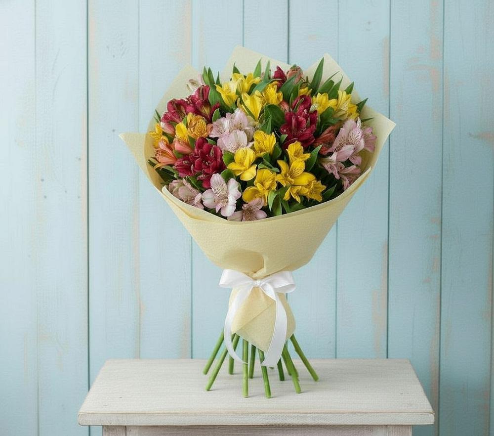 Букет цветов из: Альстромерии в Тарбагатае Республики Бурятия