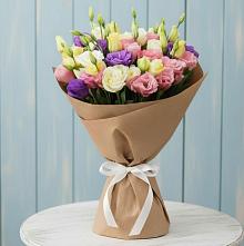 Букет цветов из:  Лизиантусы в Тарбагатае Республики Бурятия