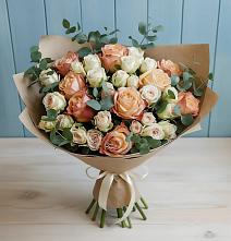 Букет цветов из:  Альстромерии и Розы в Тарбагатае Республики Бурятия